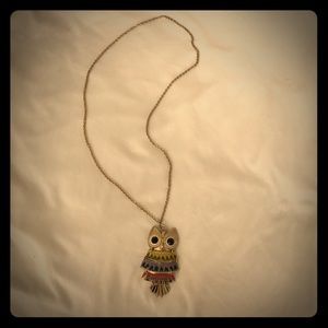 Owl statement necklace